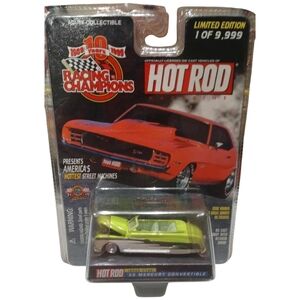 Racing Champions Hot Rod Magazine #140 1950 Green Mercury Convertible 1 of 9,999